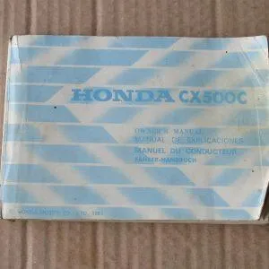 Honda CX 500 custom manual